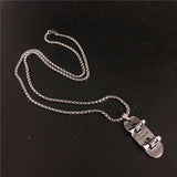 Steel Skateboard Necklace
