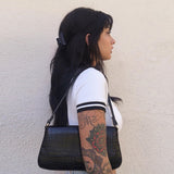 "Private School" Ribbed Crop Top