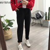 Center Pleated High Waisted Trousers