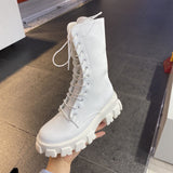 Chunky Platform Combat Boots