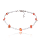 Beaded Flower Necklaces