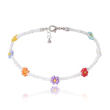 Beaded Flower Necklaces