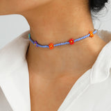 Beaded Flower Necklaces