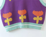 Floral Knit Vest