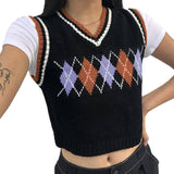 90s Vintage Vest Crop Tops