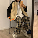 Thick Plaid Trousers