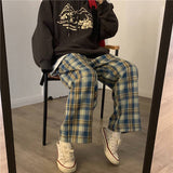 Thick Plaid Trousers