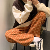 Thick Plaid Trousers