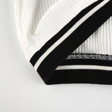 "Private School" Ribbed Crop Top