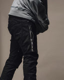 Slim Mid Waist Denim With Long Side Zippers