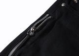 Slim Mid Waist Denim With Long Side Zippers