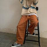 Thick Plaid Trousers