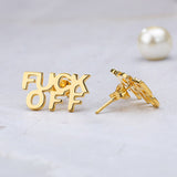 F Off Earrings
