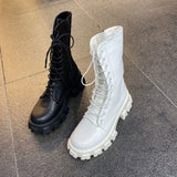 Chunky Platform Combat Boots