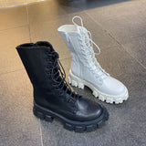 Chunky Platform Combat Boots
