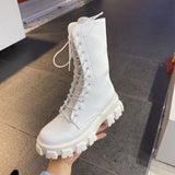 Chunky Platform Combat Boots