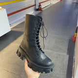 Chunky Platform Combat Boots
