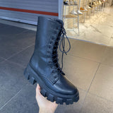 Chunky Platform Combat Boots