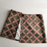 Vintage Plaid A-line Mini Skirt