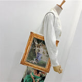 Classical Frame Canvas Bag