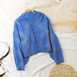 Tie Dye Safety Pin Cardigan Sweater