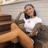 Embroidered Mushroom Tee