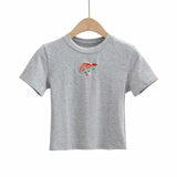 Embroidered Mushroom Tee