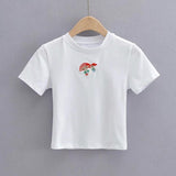 Embroidered Mushroom Tee