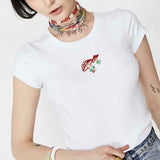 Embroidered Mushroom Tee