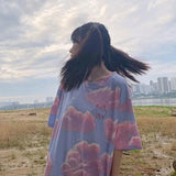 Oversized Neon Clouds Tee