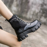 Vegan Leather Boot With Bag