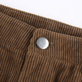 High Waisted Y2K Corduroy Trousers