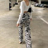 Psychedelic Zebra Print Pants
