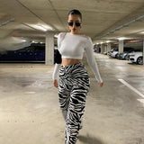 Psychedelic Zebra Print Pants