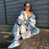 Winter Tie Dye Sherpa Jacket