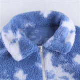 Winter Tie Dye Sherpa Jacket