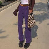 High Waisted Y2K Corduroy Trousers