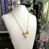 Moonstone Crystal Ball Necklace
