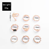 9 Piece Cosmic Ring Set