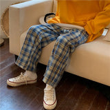 Thick Plaid Trousers