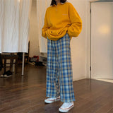 Thick Plaid Trousers