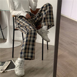 Thick Plaid Trousers