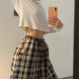 Thick Plaid Trousers