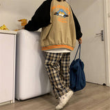 Thick Plaid Trousers