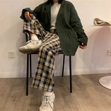 Thick Plaid Trousers