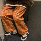 Thick Plaid Trousers