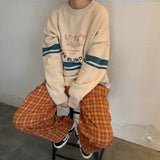 Thick Plaid Trousers