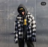 Plaid Hooded Jacket
