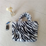 Smiley Face Vegan Fur Bag