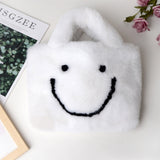 Smiley Face Vegan Fur Bag